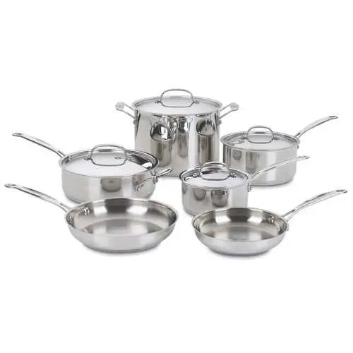 10-Piece Premium Stainless Steel Cookware Collection 1