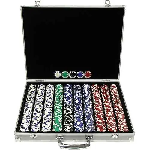 1000-Piece Texas Hold’Em Poker Chip Set – Premium Casino-Grade 1