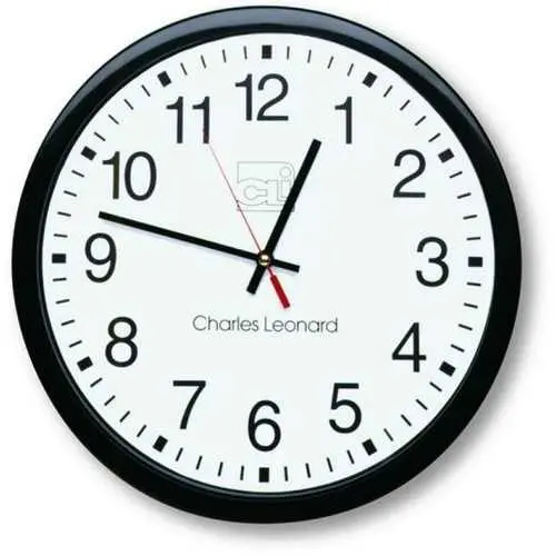 14-Inch Quartz Wall Clock With Black-And-White Dial 1