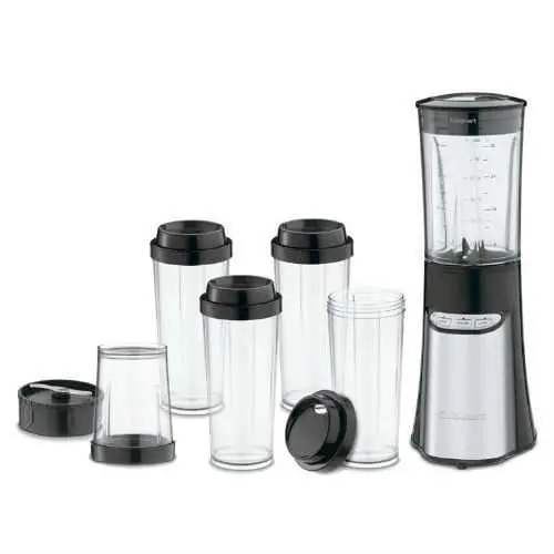 15-Component Portable Blender & Food Chopper Kit – Compact Black Design 1