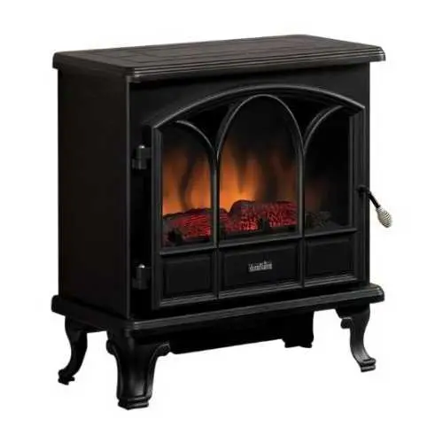 1500W Stove-Style Electric Fireplace Heater With Space-Warming Capability 1