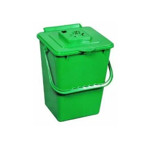 2.4-Gallon Green Kitchen Compost Bin For Organic Waste Collection 1