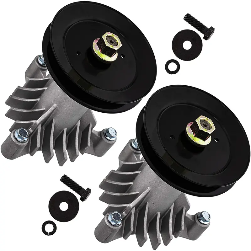 2-Pack Husqvarna Spindle And Pulley Assembly For Models 532130794 & 532153535 1