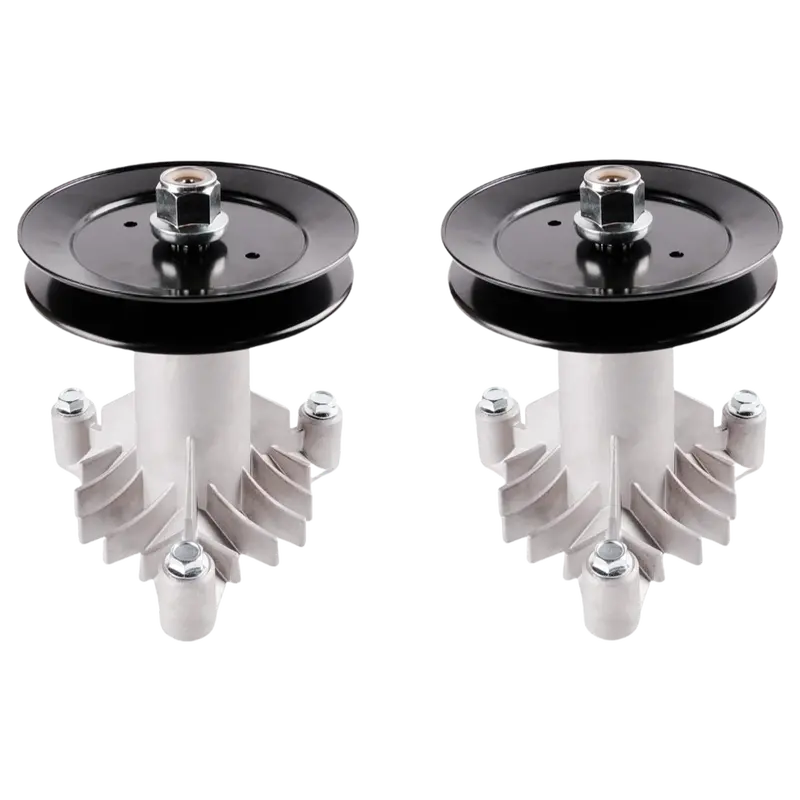 2-Pack Spindle And Pulley Assembly For 42-Inch Ayp/Husqvarna Lawn Mowers – Fits 130794, 153535 1