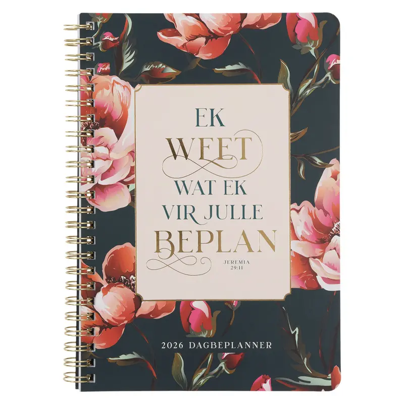 2026 Ring-Bound Daily Planner – 'I Know The Plans I Have For You' Theme 1