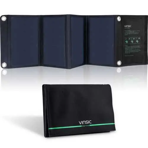 22W Portable Folding Solar Charger – Usb Power Bank For Phones, Tablets & Gps Devices 1