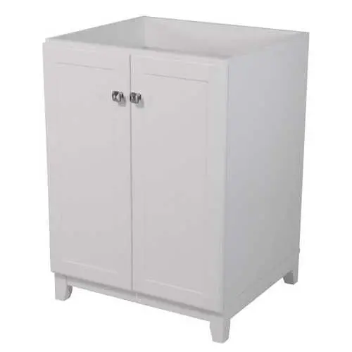 30 X 21 Inch White Bathroom Vanity Cabinet – Sink Top Not Included 1
