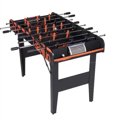 4-Foot Folding Foosball Table – Portable Game Table With Dual Foosballs & Smooth Rod Action 1