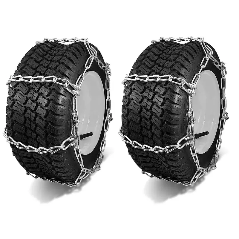 4-Link Snow Tire Chains For 16X6.5X8 Tires – Compact Design For Tight-Fitting Applications 1
