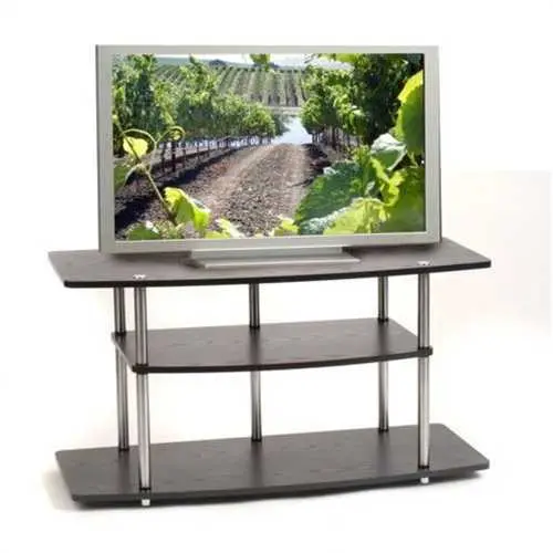 42-Inch Black Flat-Screen Tv Stand – Modern Media Console By Convenience Concepts 1