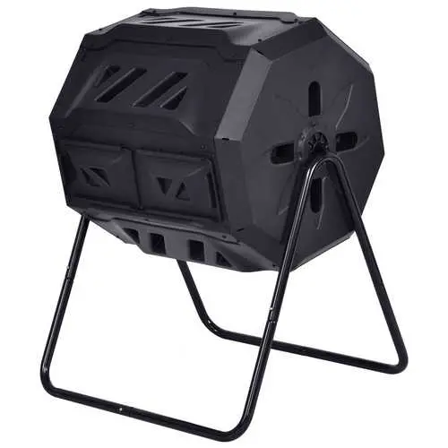 43-Gallon Rotating Outdoor Compost Tumbler For Home Gardens 1