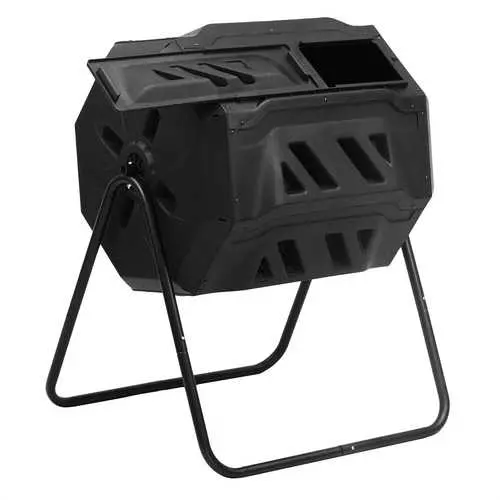 5.7-Cubic-Foot Rotating Garden Compost Tumbler Bin 1