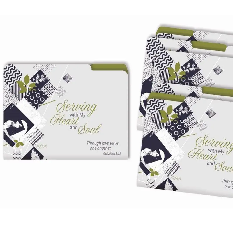 6-Pack Faith-Based File Folders – 'Serving With The Love Of Jesus' 1