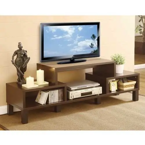 60-Inch Modern Tv Stand With Media Shelves And Audio-Video Organization 1
