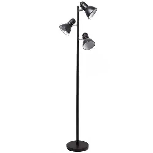65-Inch Black Tree-Style Floor Lamp With 3 Adjustable Spotlight Arms 1