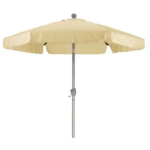 7.5-Foot Off-White Patio Umbrella In Antique Beige – Push-Button Tilt & Sturdy Metal Pole 1