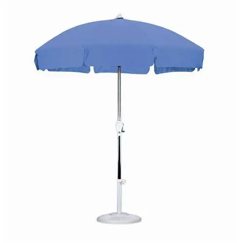 7.5-Foot Patio Umbrella – Royal Blue Olefin Canopy With Push-Button Tilt Mechanism 1