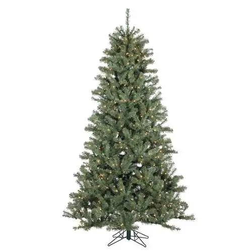 7.5-Foot Pre-Lit Spruce-Style Christmas Tree With 500 Warm White Leds 1