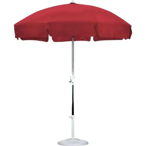 7.5-Foot Red Patio Umbrella – Push-Button Tilt Mechanism For Easy Adjustment 1
