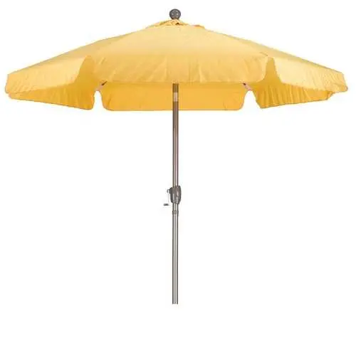 7.5-Foot Yellow Patio Umbrella – Aluminum Pole With Push-Button Tilt 1