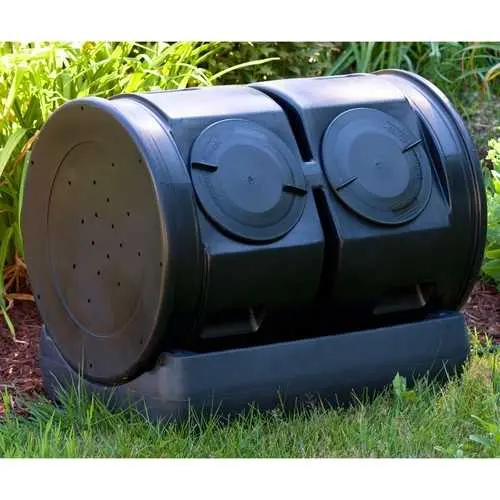 7-Cubic-Foot Dual-Chamber Compost Tumbler With Tea Collection System 1
