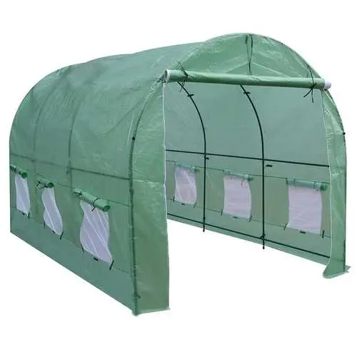 7 Ft X 12 Ft Greenhouse Kit – Powder-Coated Steel Frame & Uv-Resistant Cover 1