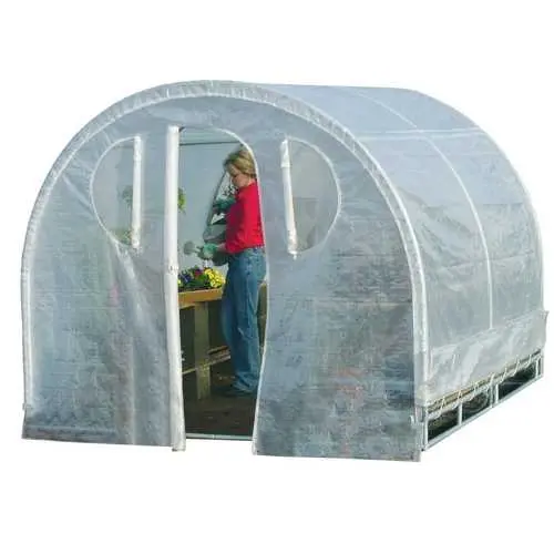 8' X 8' Polytunnel Hoop Greenhouse For Seasonal Growing 1