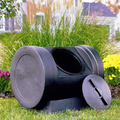 89-Gallon Rotating Compost Bin – Dual-Chamber Tumbling Composter 1