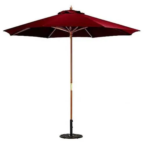 9-Foot Burgundy Market Umbrella For Patio Or Garden Use 1
