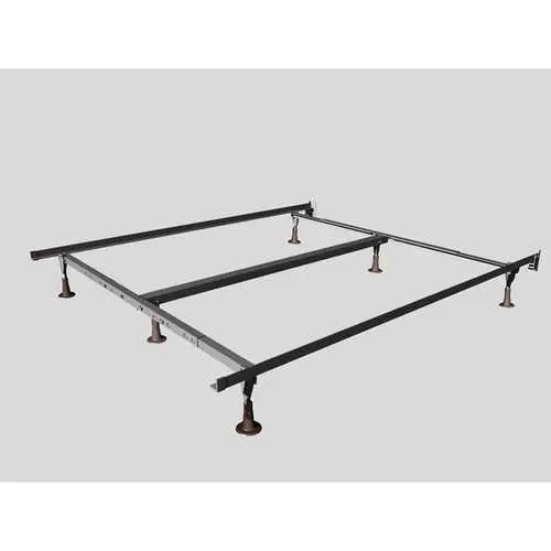 Adjustable Duralock Glided Bed Frame Compatible With Queen, King, And Cal King Sizes 1