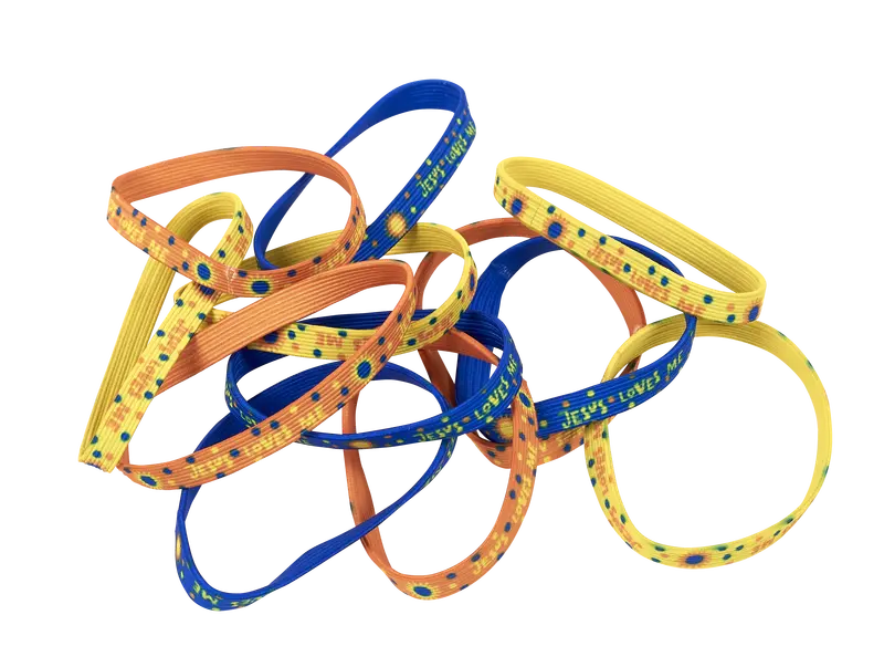 Adjustable Elastic Bracelet – 'Jesus Loves Me!' Encouragement 1