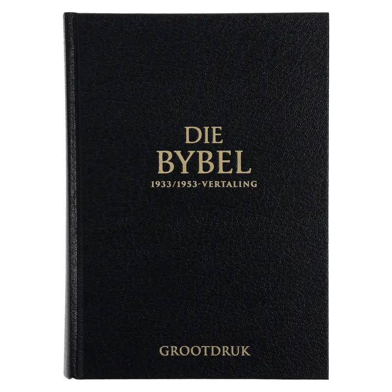 Afrikaans 1933/1953 Translation: Large-Print Black Hardcover Bible 1