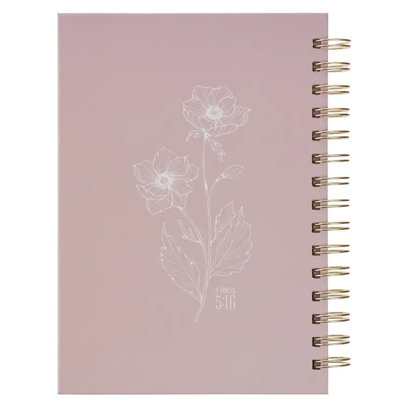 Always Be Joyful — Hardcover Wire-O Journal For Reflection And Gratitude 2