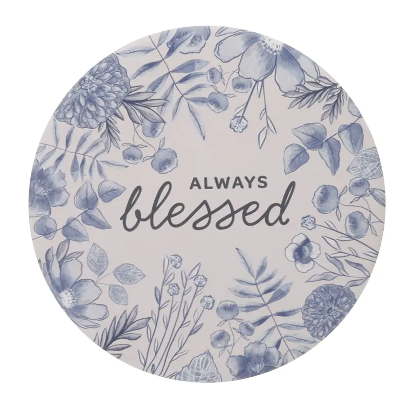 'Always Blessed' Heat-Resistant Ceramic Trivet With Faithful Motif 1