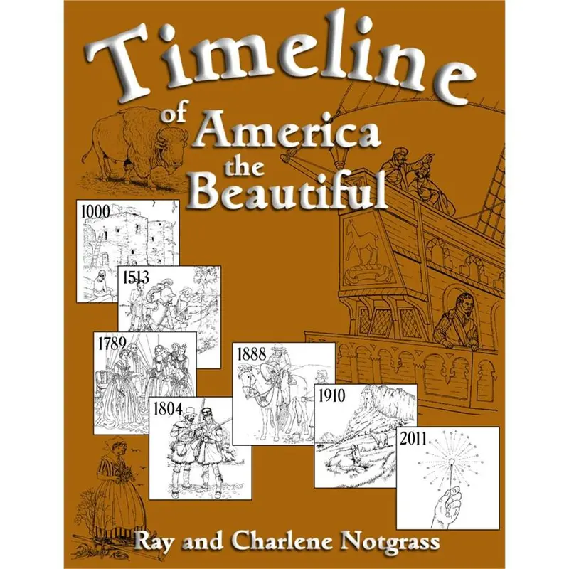 America The Beautiful Illustrated Timeline 1