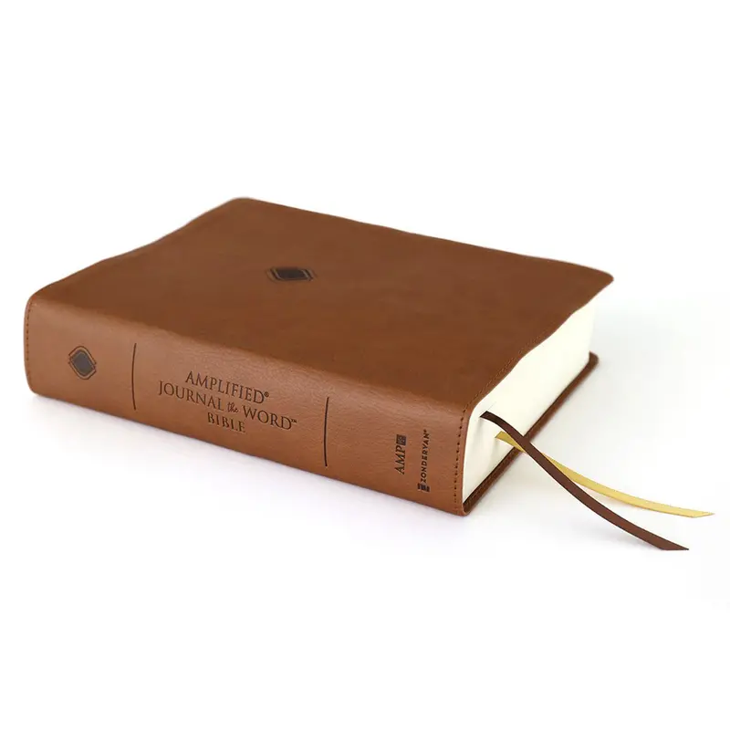 Amplified Bible Journal In Brown Imitation Leather – Reflective Writing Companion 2