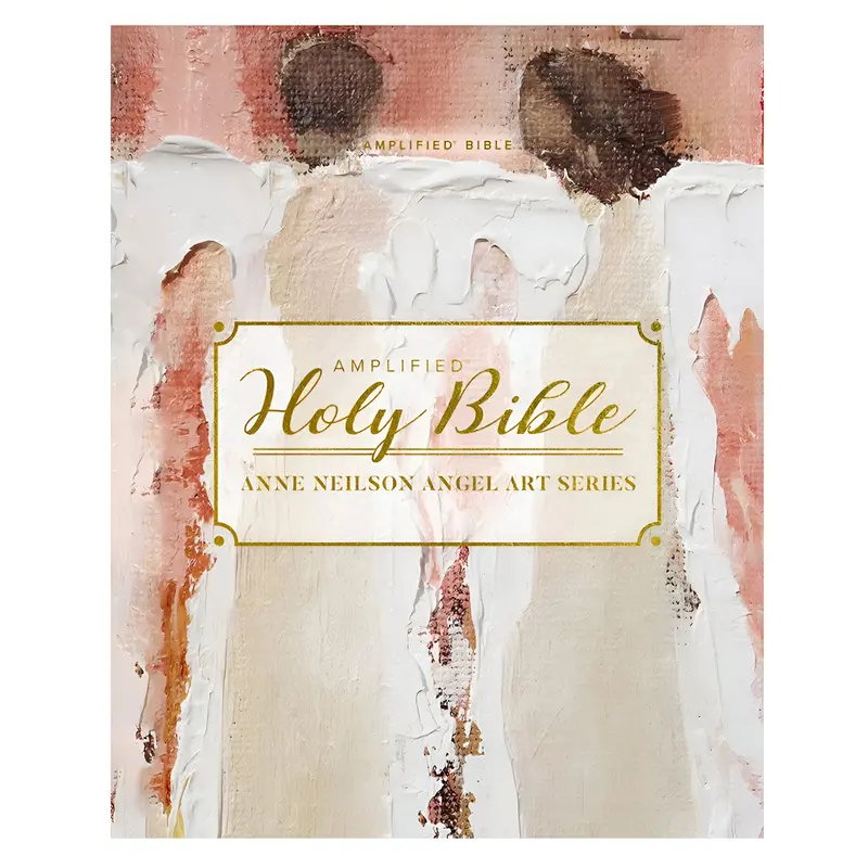 Amplified Blush Imitation Leather Bible — Anne Neilson Angel Art Series 1