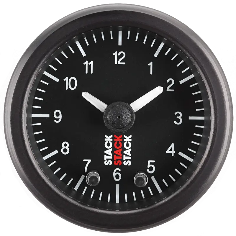 Analog Clock Gauge – 52Mm Diameter, Motorsport-Ready Design 1