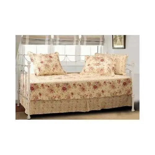Antique Rose Quilted Daybed Cover Set 1