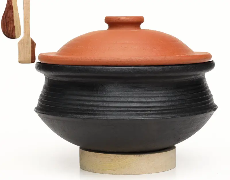 Artisan Deep-Fired Biryani Handi – Premium Clay Vessel For Flavor-Rich Cooking 1