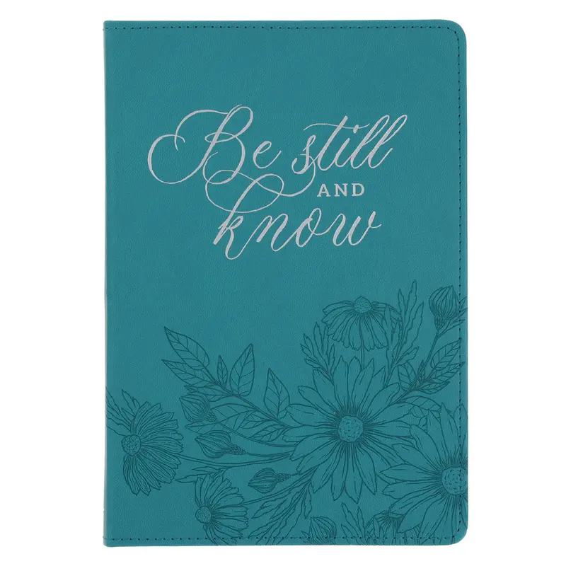 'Be Still And Know' Premium Faux Leather Journal 1