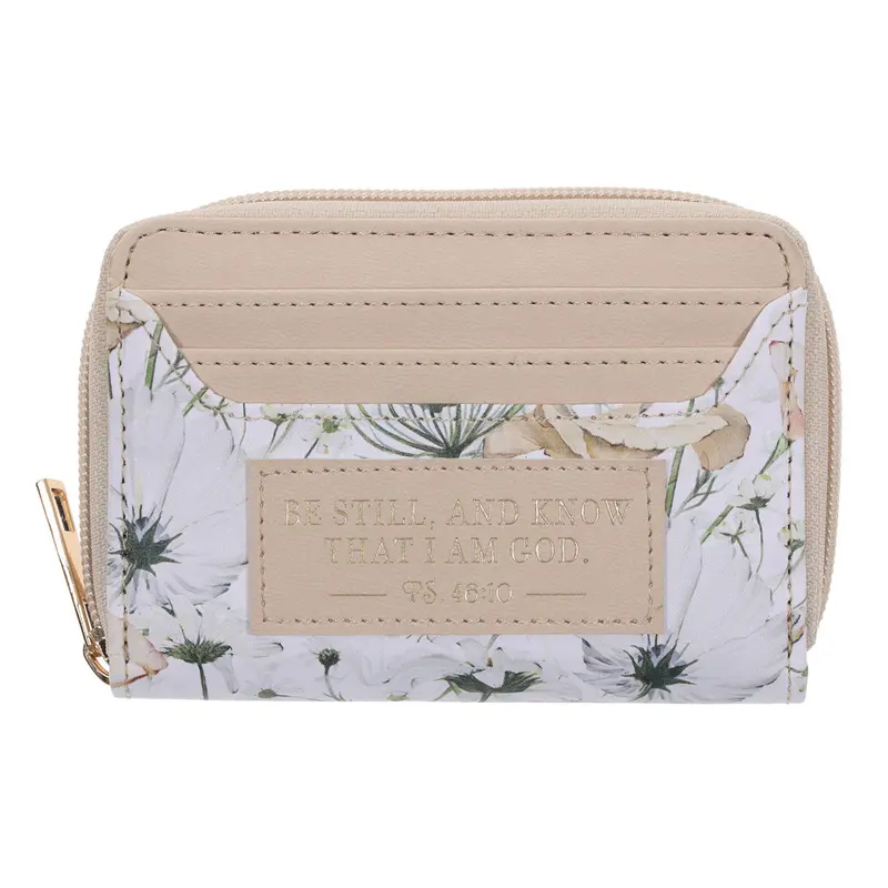 'Be Still And Know That I Am God' Premium Faux Leather Women’S Wallet 1