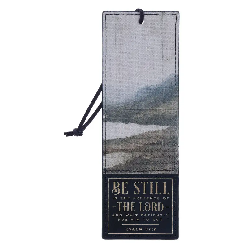 'Be Still In The Presence Of The Lord' Faux Leather Bookmark 1