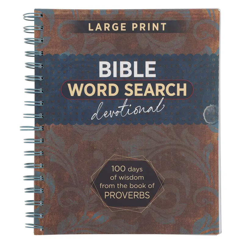 Bible Word Search Devotional: 100 Days Of Wisdom From Proverbs – Large Print 1