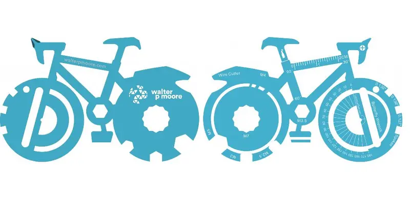 Bicycle-Themed Multi-Tool Business Card – Eco-Mobility Branding 1