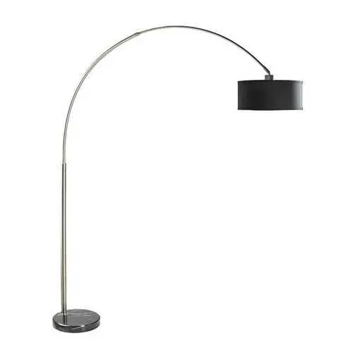 Black Arch Floor Lamp – 81" Tall With Marble Base And Drum Shade 1