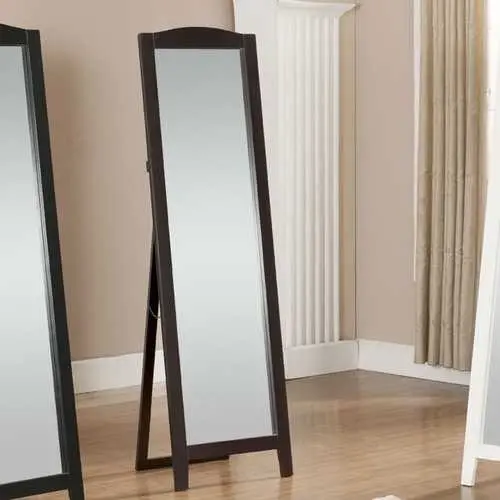 Black-Framed Full-Length Leaning Floor Mirror 1