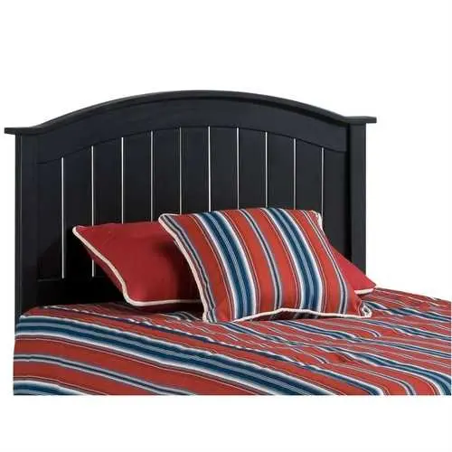 Black Twin Arch Panel Headboard – Solid Wood, Traditional Silhouette 1