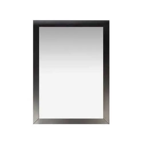 Black Wood-Framed Bathroom Mirror – 22" X 30", Modern Vanity Accessory 1