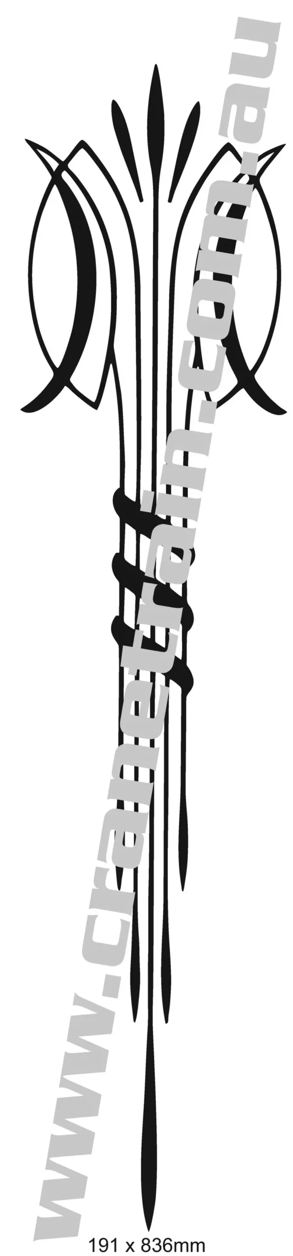 Blinged Traditional Wheatsheaf Iii Vinyl Decal 1